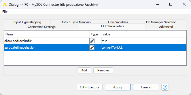 ZERO DATE VALUE PROHIBITED - KNIME Analytics Platform - KNIME