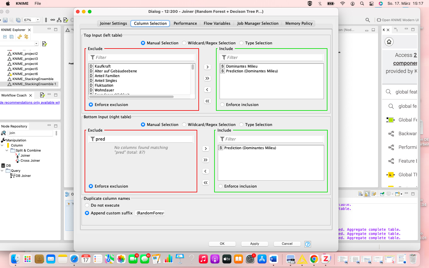 Join creates empty data table - KNIME Analytics Platform - KNIME Forum ...