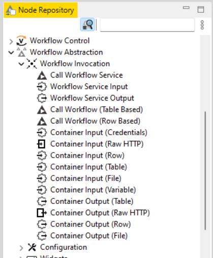 Call Workflow Service files vs folders KNIME Analytics