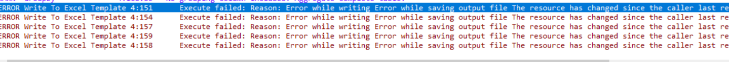 Write to Excel template Node error message - KNIME Analytics Platform ...