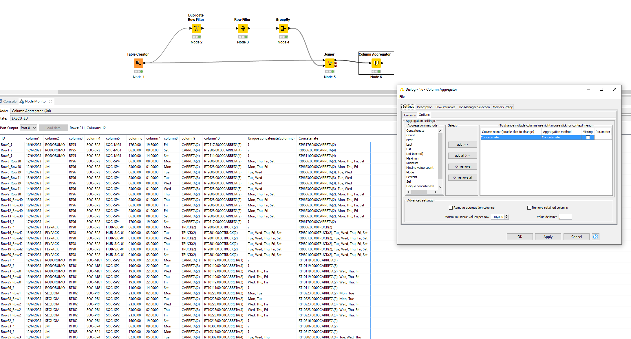 String manipulation when field is duplicated - KNIME Analytics Platform ...