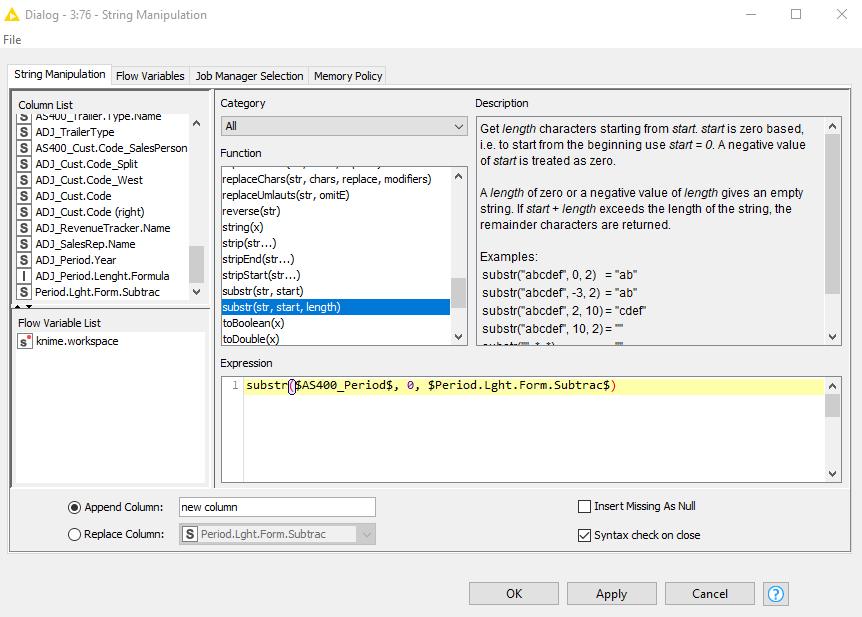 String Manipulation Subtracting The Number Of Characters Per Cell 