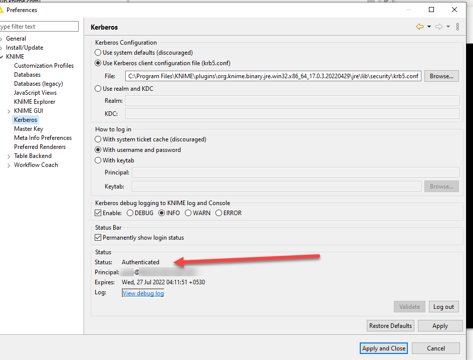 kerberos-authentication-failing-to-db-connector-node-for-hana